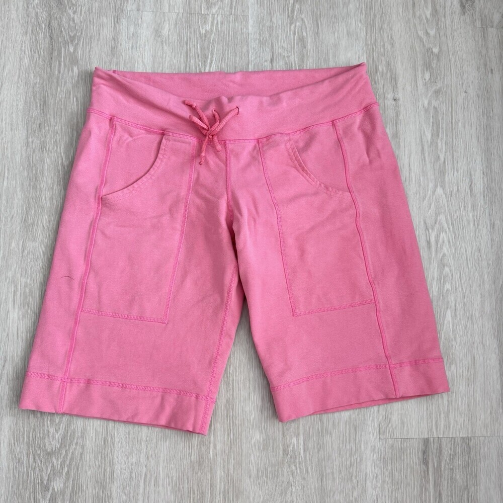 Lululemon Pink Be Still Bermuda Shorts Relaxed Fit Yoga Women's Size 8 GUC VTG